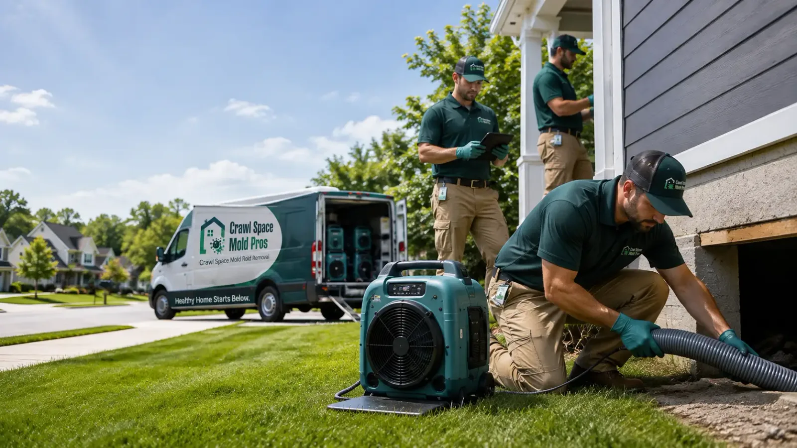 Crawl Space Mold Removal in White Plains, KY